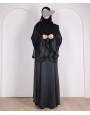 Abaya 3 Pc Set - Black