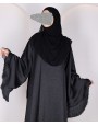 Abaya 3 Pc Set - Black