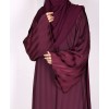 Metallic Stripe Abaya - Mulberry