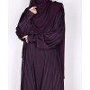 Metallic Stripe Abaya - Purple