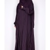 Metallic Stripe Abaya - Purple