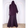 Metallic Stripe Abaya - Purple