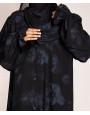 Self Print Abaya - Blue