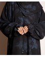 Self Print Abaya - Blue