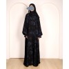 Self Print Abaya - Blue