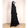 Self Print Abaya - Blue