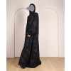 Self Print Abaya - Blue