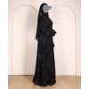 Self Print Abaya - Blue