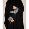 Crystal Belt Abaya - Black