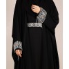 Crystal Belt Abaya - Black