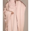 Abaya 3 Pc Set - Light Peach