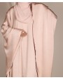 Abaya 3 Pc Set - Light Peach
