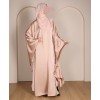 Abaya 3 Pc Set - Light Peach