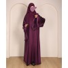 Abaya 3 Pc Set - Deep Purple
