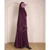 Abaya 3 Pc Set - Deep Purple