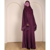 Abaya 3 Pc Set - Deep Purple