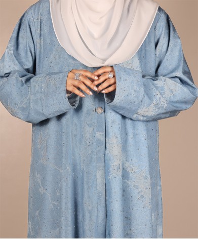 Denim Coat Abaya