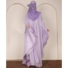 Lilac Silver - 4 Pc Abaya Set