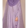 Lilac Silver - 4 Pc Abaya Set