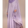 Lilac Silver - 4 Pc Abaya Set