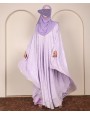 Lilac Silver - 4 Pc Abaya Set