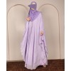 Lilac Silver - 4 Pc Abaya Set