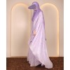 Lilac Silver - 4 Pc Abaya Set