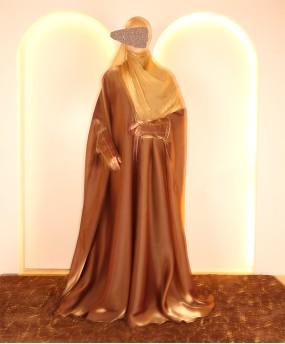 Bronze 4 Pc Set Abaya