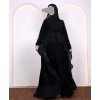 Black Velvet 4 Pc Set Abaya