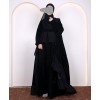 Black Velvet 4 Pc Set Abaya