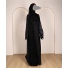 Shimmer Velvet Abaya - Black