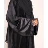 Shimmer Velvet Abaya - Black