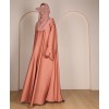 Abaya 3 Pc Set – Peach