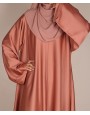 Abaya 3 Pc Set – Peach