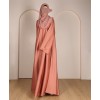 Abaya 3 Pc Set – Peach