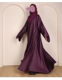 Abaya 3 Pc Set – Purple