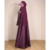 Abaya 3 Pc Set – Purple