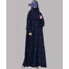 Abaya 3 Pc Set - Navy Blue