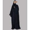 Abaya 3 Pc Set - Back Gold Work