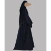 Abaya 3 Pc Set - Back Gold Work