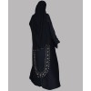 Abaya 3 Pc Set - Back Gold Work