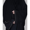 Abaya 3 Pc Set - Back Gold Work