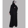 Abaya 3 Pc Set - Back Silver Work