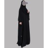 Abaya 3 Pc Set - Back Silver Work