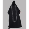 Abaya 3 Pc Set - Back Silver Work
