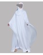 Daliya 4 Pc Set Abaya - White