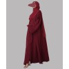 Abaya 3 Pc Set - Maroon