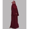 Abaya 3 Pc Set - Maroon
