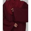 Abaya 3 Pc Set - Maroon