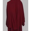Abaya 3 Pc Set - Maroon